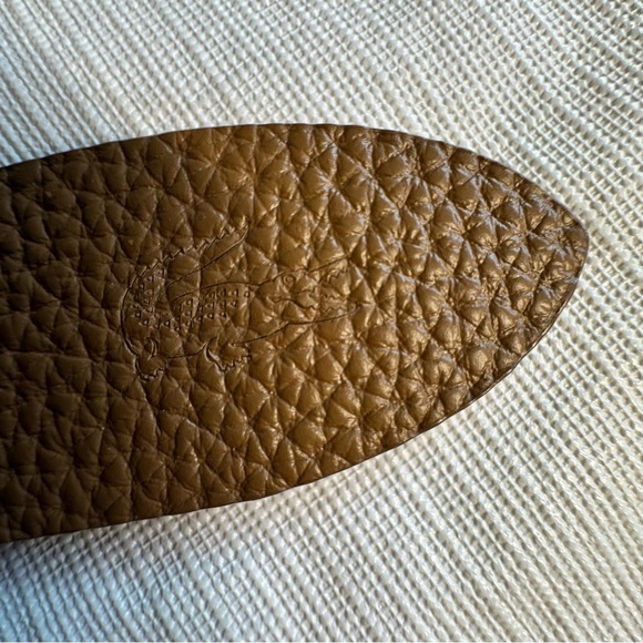 Lacoste Tan Leather Belt with Classic Silver Buckle - Picture 5 of 7
